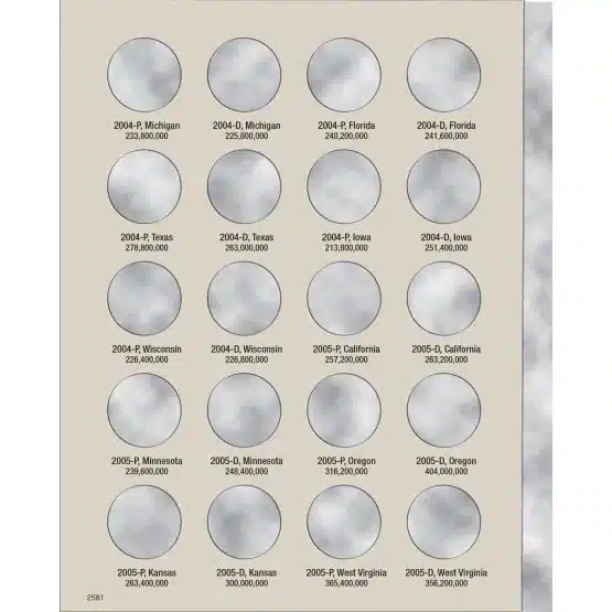 State Quarter Collection #2 Coin Folder 2004-2008 by H.E. HARRIS-page 1 image view-20795