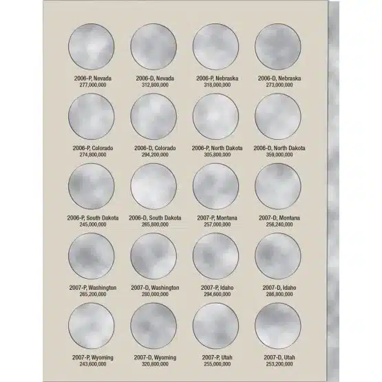 State Quarter Collection #2 Coin Folder 2004-2008 by H.E. HARRIS-page 2 image view-20795