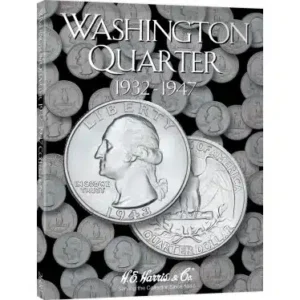 Washington Quarters #1 Coin Folder 1932-1947 by H.E. HARRIS-front cover image view-20790TN