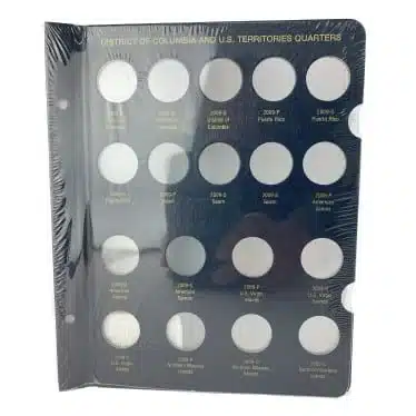 Whitman Coin Album Pages, District of Columbia and Territories, classic blue front cover image view-21621