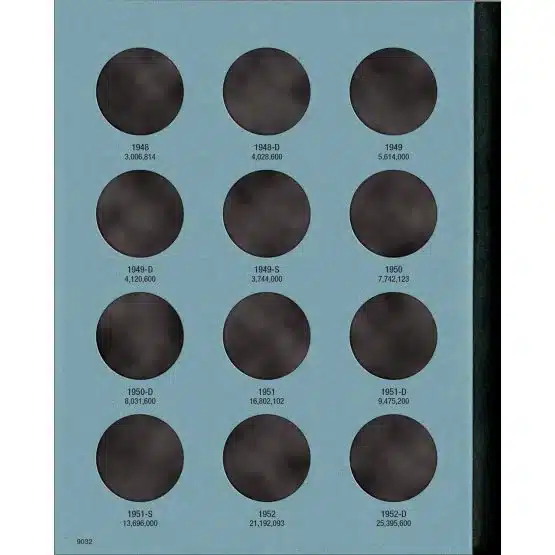 Whitman Coin Folder Franklin Half Dollar 1948-1963 36 Inserts-page 1 image view-20194