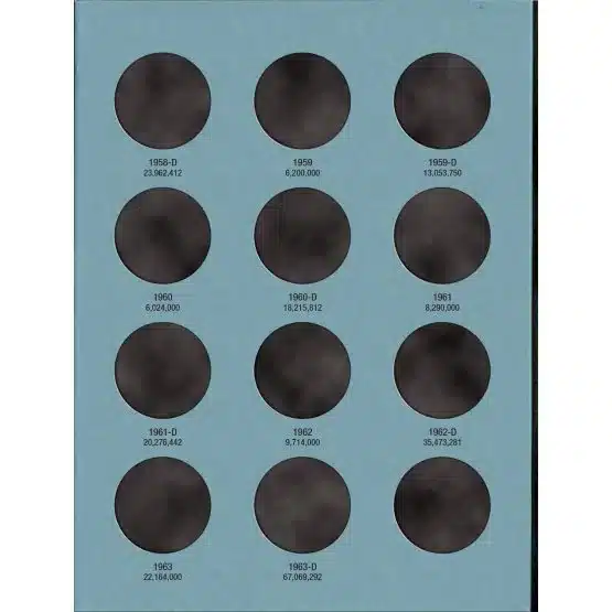 Whitman Coin Folder Franklin Half Dollar 1948-1963 36 Inserts-page 3 image view-20194