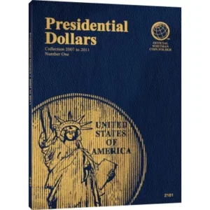 Whitman Coin Folder Presidential Dollar Volume I 2007-2011-front cover image view-20197TN