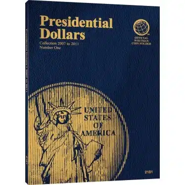 Whitman Coin Folder Presidential Dollar Volume I 2007-2011-front cover image view-20197TN