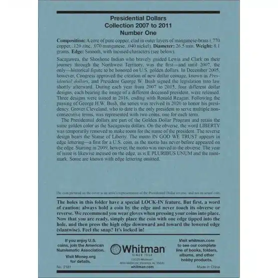 W.P. Pres. $, Volume I, 2007-2011, information page image view-20197