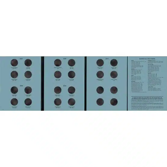 Whitman Coin Folder Presidential Dollar Volume I 2007-2011-opened image view-20197