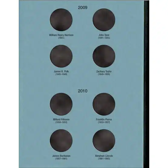 Whitman Coin Folder Presidential Dollar Volume I 2007-2011-page 2 image view-20197