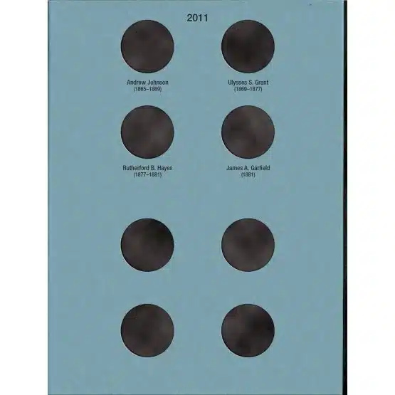 Whitman Coin Folder Presidential Dollar Volume I 2007-2011-page 3 image view-20197