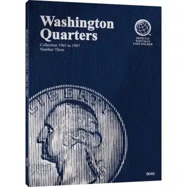 Whitman Coin Folder Washington Quarter No. 3 1965-1987-front cover image view-20185TN