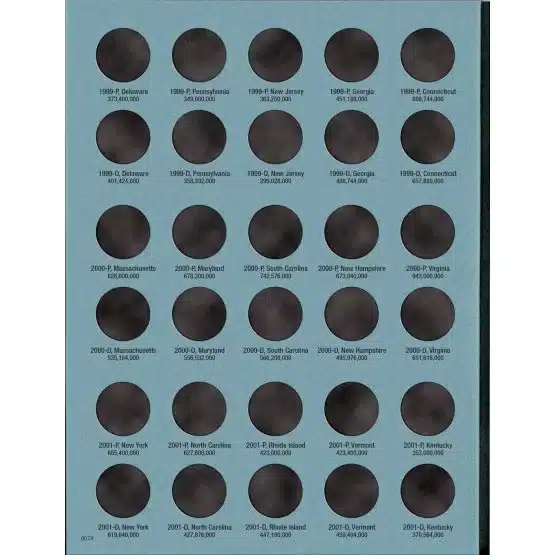 Whitman Deluxe 1999-2009 Commemorative Quarters Coin Folder P&D-page 1 image view-20205