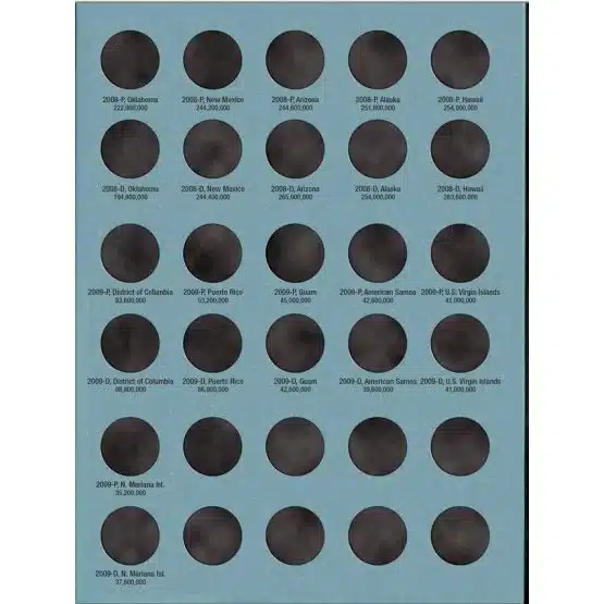Whitman Deluxe 1999-2009 Commemorative Quarters Coin Folder P&D-page 4 image view-20205