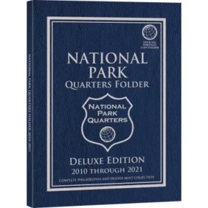 Whitman Deluxe National Park Quarters Coin Folder P&D 2010-2021-front cover image view-20204TN