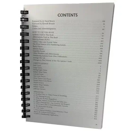Spiral-bound contents page image view-21731