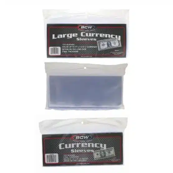 Currency sleeves clear plastic money sleeves category image view