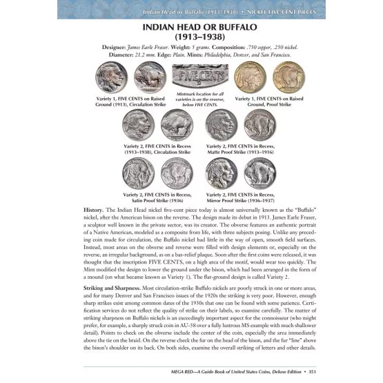 US Coins Mega Red Book-indian-buffalo-page-351-image view-21750