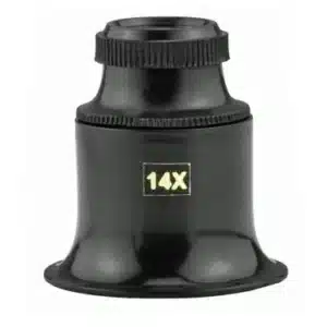 14x eye loupe for coin collectors with double glass lens-20083TN