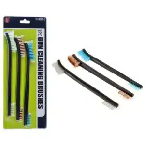 double ended cleaning brush set with nylon plastic and copper bristles-20090TN