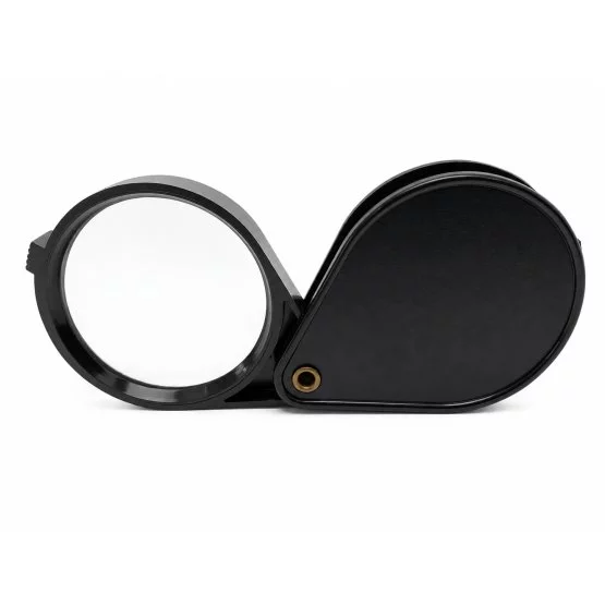 sliding handheld magnifier with polished glass lens-20086