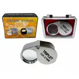 10x folding jewelers loupe-20749TN