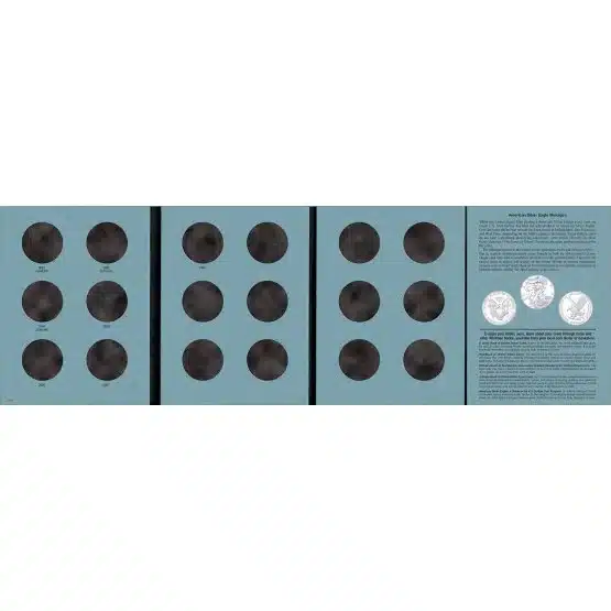 Whitman folder with 18 openings, opened view-20100