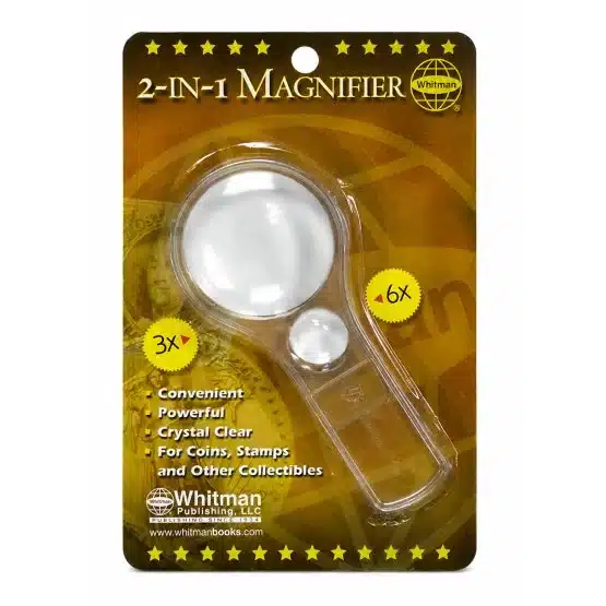 Pocket magnifier with 3x and 6x lenses-20060