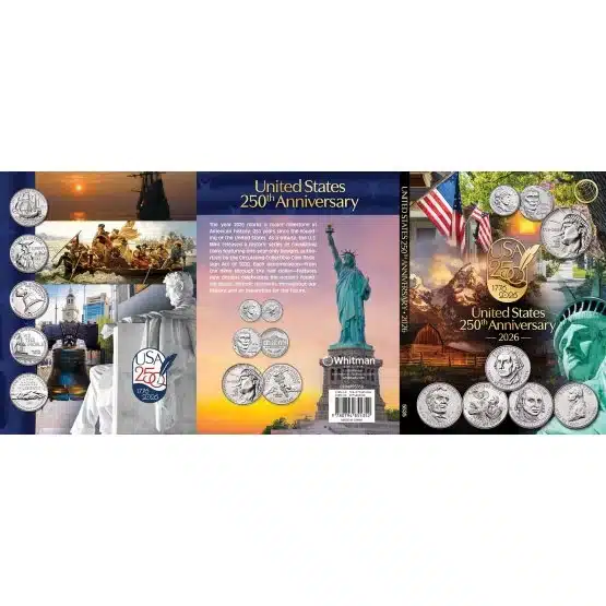 US 250th Anniversary Collection folder, outside opened-20158