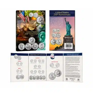Whitman 250th Anniversary coin folder-20158TN
