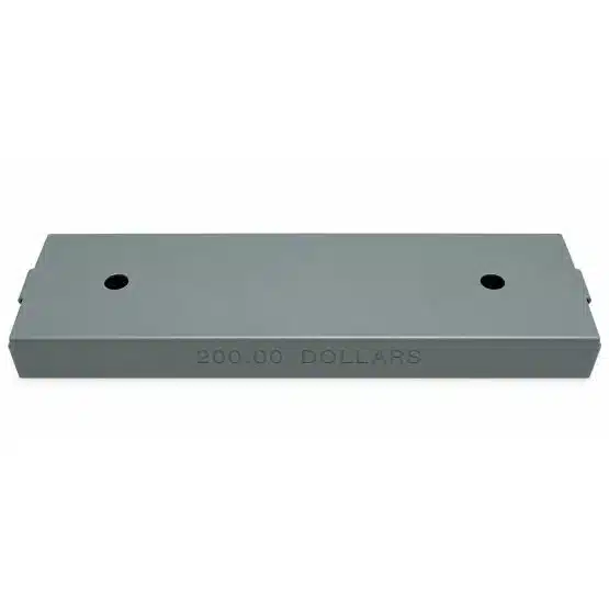 Gray dollar coin tray bottom view - 21037