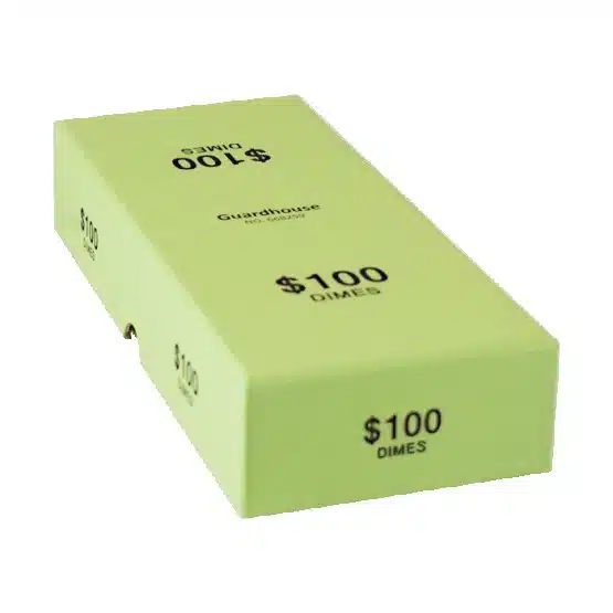 Green Guardhouse container shown from an angled front view-21040